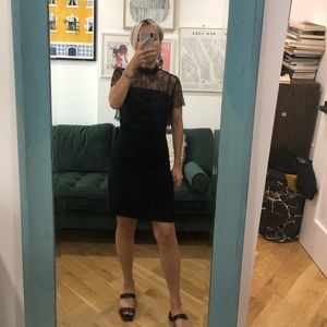 Brand new Sandro lace overlay mini dress (no tag)
